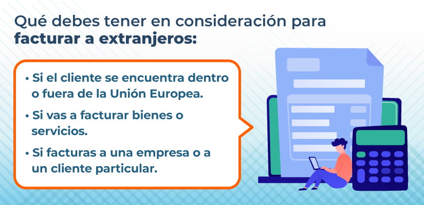 Cómo facturar a un cliente extranjero fuera de la unión europea