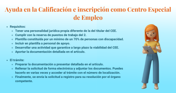 Ayuda en la Calificación e inscripción como Centro Especial de Empleo por Leialta