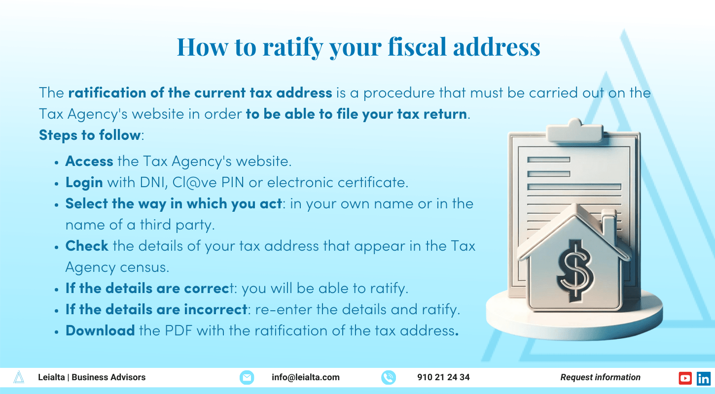 Income tax: how to ratify your fiscal address