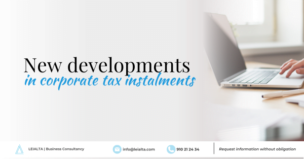 Corporate income tax instalments in spain