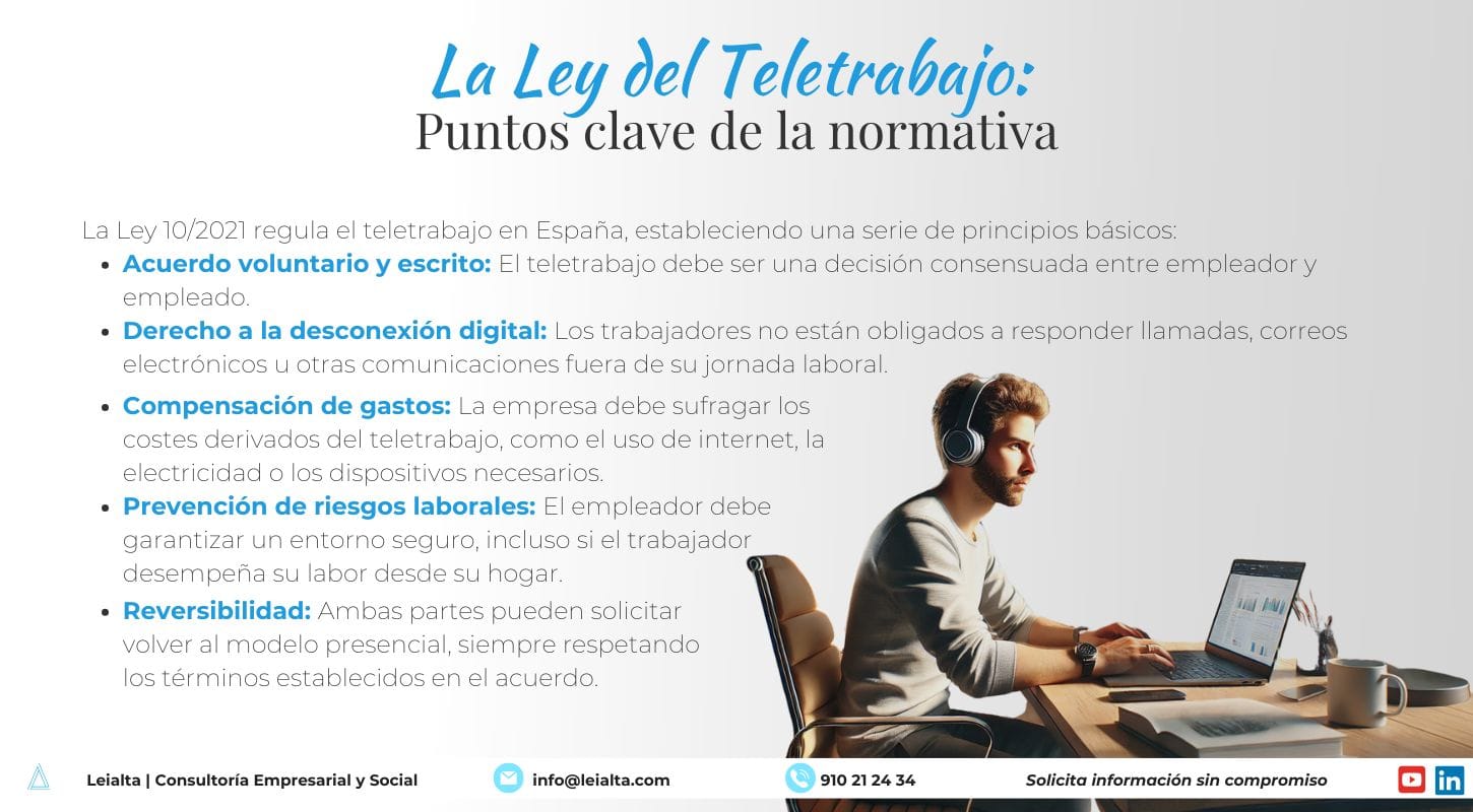 La Ley del Teletrabajo: Puntos clave de la normativa