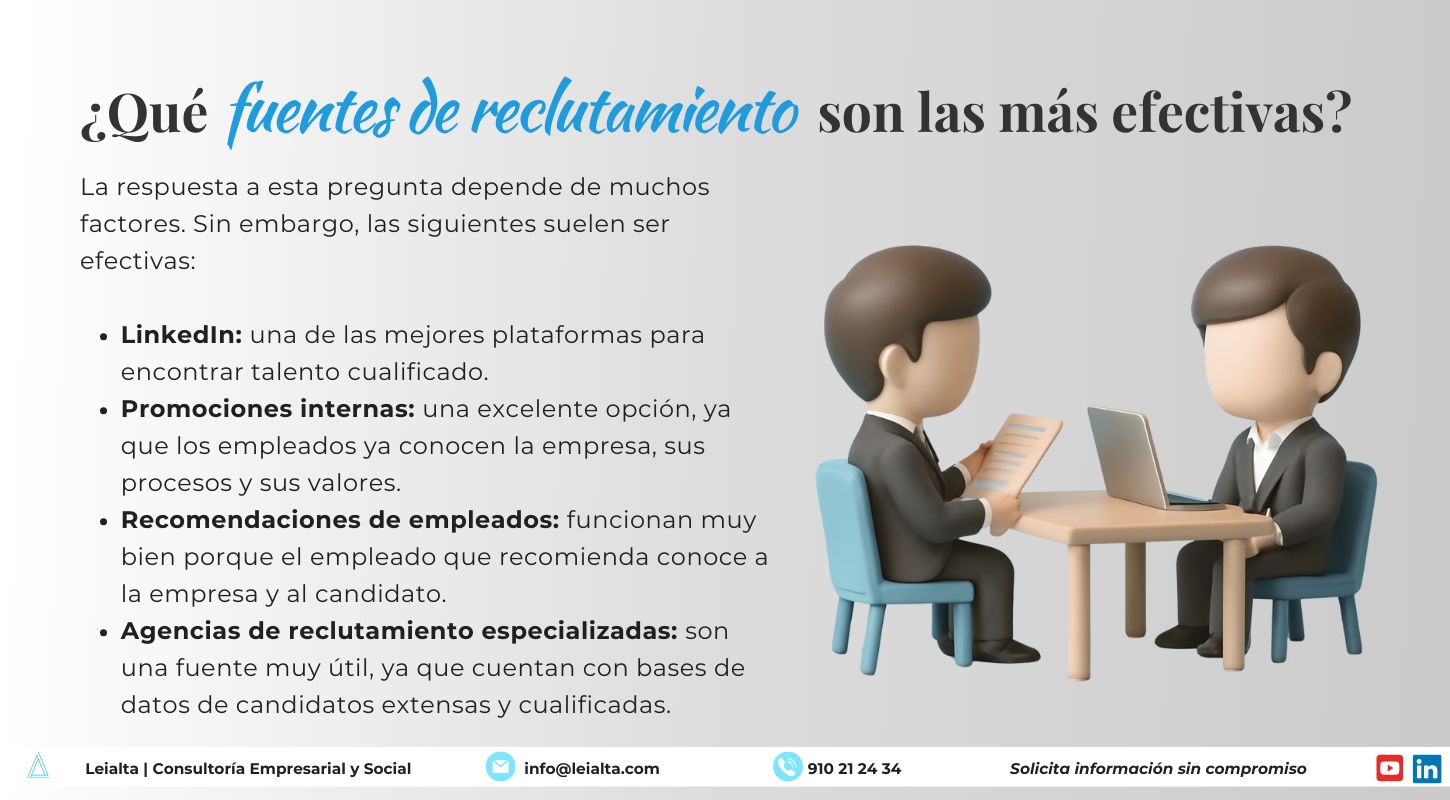 qué fuentes de reclutamiento son las más efectivas
