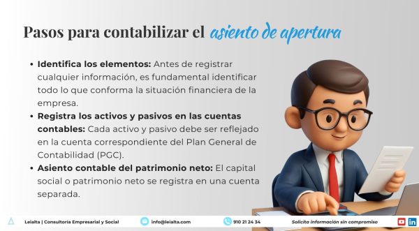 Cómo contabilizar el asiento de apertura