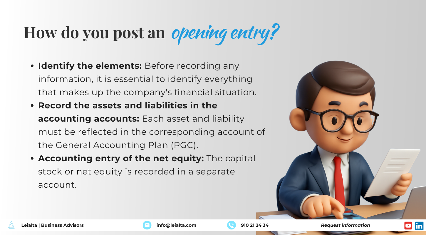 How to post an opening entry