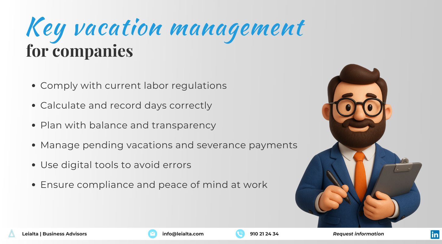 Key vacation management in spain
