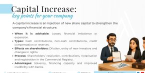 A capital increase is an injection of new share capital to strengthen the company’s financial structure.