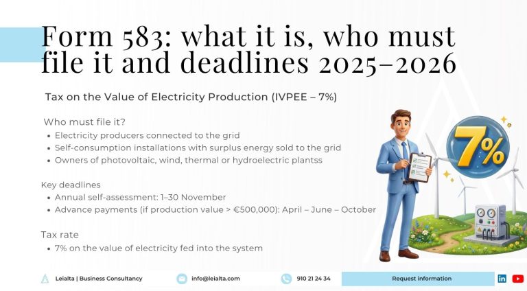 Who Must File Form 583 in Spain: what it is, who must file it and deadlines