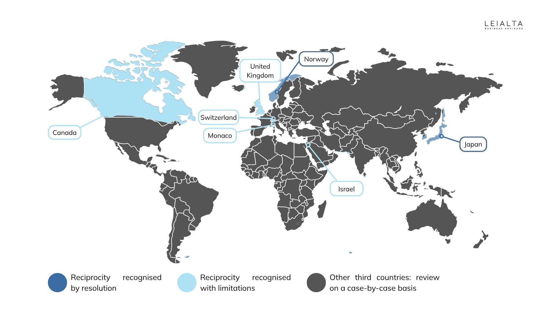 Countries with VAT reciprocity agreements for Form 361 refunds in Spain