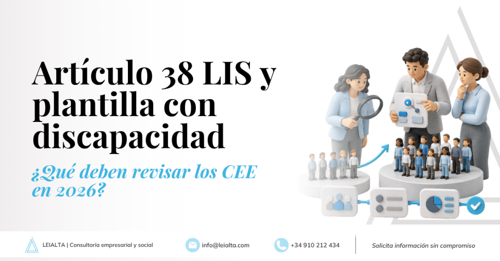 Deducción por incremento de plantilla de trabajadores con discapacidad: revisión del artículo 38 LIS en 2026