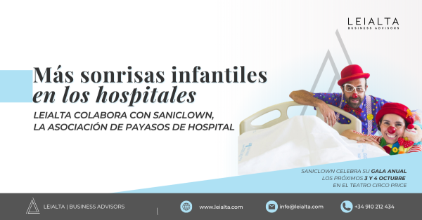 LEIALTA apoya a Saniclown, la asociación que lleva sonrisas a los hospitales de Madrid 